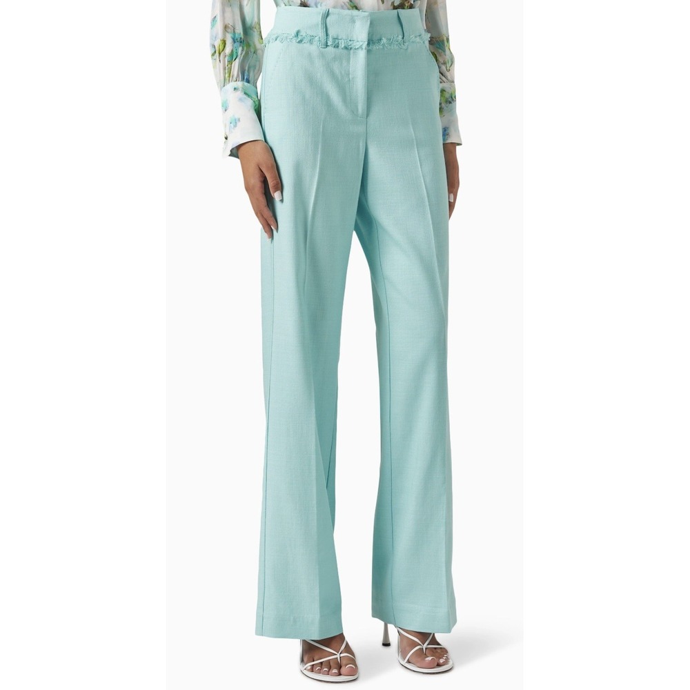 Marcella $285 Blue Agave Flared Dress Pants Size 10